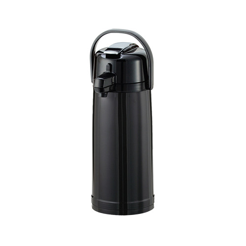 Service Ideas ECAL22PBLK 2.2 L. Plastic Lever Black Lid Eco-Air Airpot