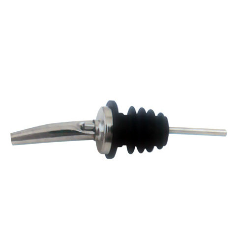 Omcan USA 80850 Stainless Steel with Black Plastic Stopper Pourer (12 Per Pack)