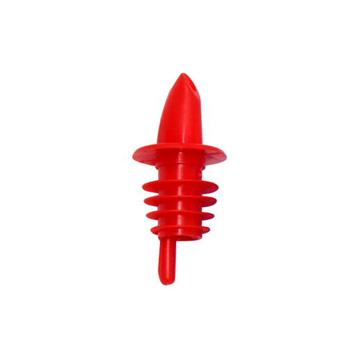 Omcan USA 80855 Free Flow Red Plastic Pourer (12 Per Pack)