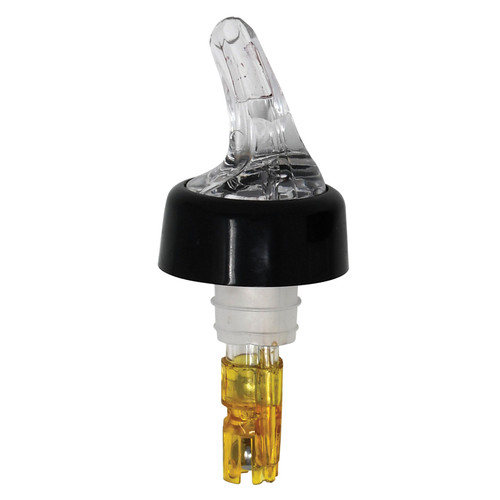 Omcan USA 80884 1.5 Oz. Clear Plastic Pourer with Collar (12 Per Pack)