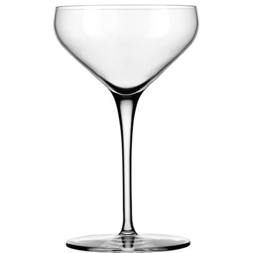 Libbey 9329 8 Oz. Coupe Seam-Free Stem Flat Foot ClearFire Glass Prism Cocktail Glass (12 Each Per Case)