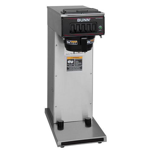 BUNN 23001.0000 CW15-APS 3.8 Gal. Stainless Steel Single Pourover Airpot Coffee Brewer - 120 Volts