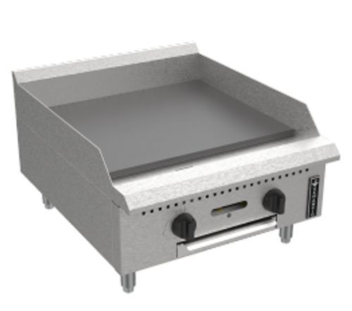 Venancio USA PGM15G-CT-NG 15" W Stainless Steel Natural Gas Prime Griddle - 30,000 BTU