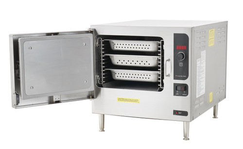 Cleveland 22CET3.1 21.63" W Stainless Steel Electric Boilerless Countertop SteamChef 3 Convection Steamer