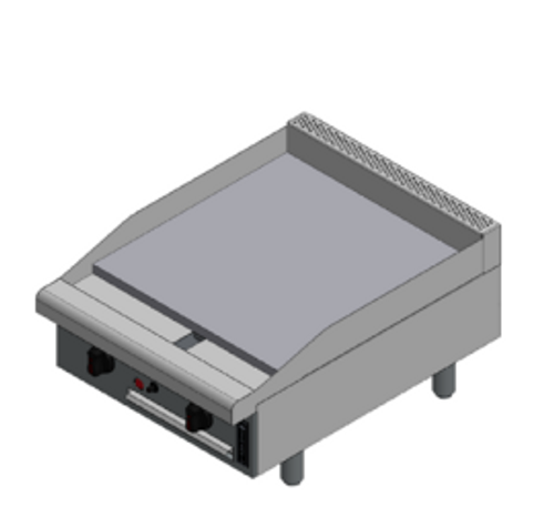 Venancio USA R60CT-60G-LP 60" W Stainless Steel Countertop Liquid Propane Griddle - 125,000 BTU