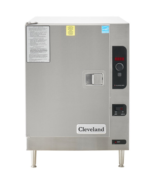 Cleveland 22CET6.1 21.63" W Stainless Steel Countertop Electric SteamChef 6 Convection Steamer - 480 Volts