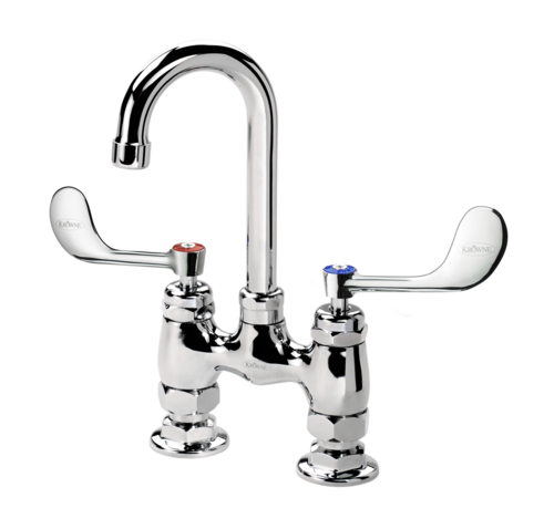 Krowne 15-425L-W-E2 Gooseneck 0.5 GPM Deck Mount Faucet