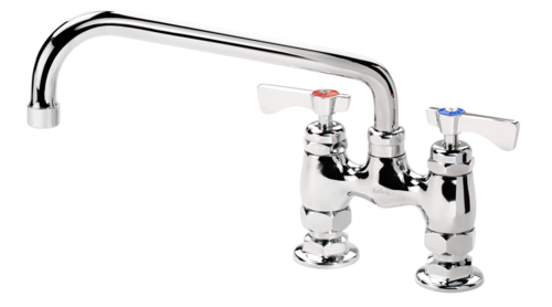 Krowne 15-410L-L-H2 Standard Swing and Swivel 0.5 GPM Deck Mount Faucet