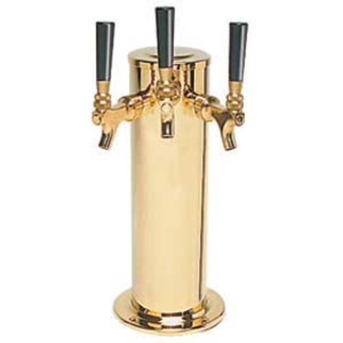 Micro Matic DS-243-PVDKR Countertop Glycol Cooled with 3 Faucets Column Draft Beer Tower