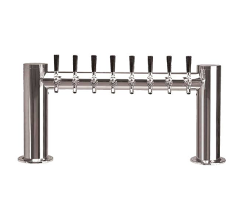 Micro Matic METRO-H-8PSSKR Countertop Glycol Cooled with 8 Faucets Metropolis "H" Draft Beer Tower