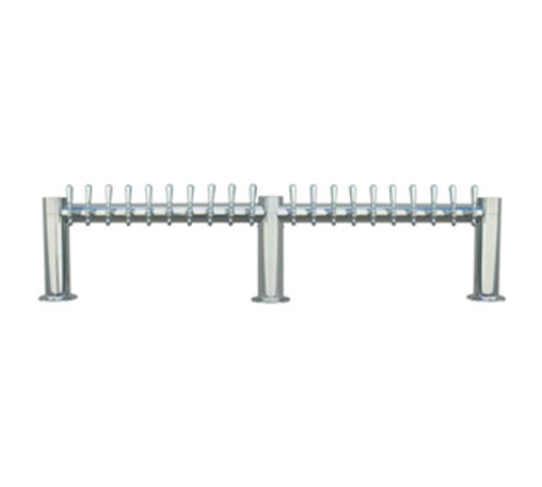 Micro Matic METRO-M-20PSSKR Countertop Glycol Cooled with 20 Faucets Metropolis "M" Draft Beer Tower