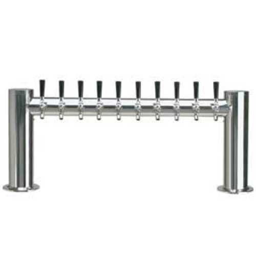 Micro Matic METRO-H-10PSSKR Countertop Glycol Cooled with 10 Faucets Metropolis "H" Draft Beer Tower