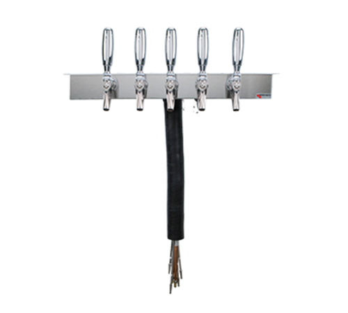 Micro Matic UCM-5-SSKR Stainless Steel 1 Column 5 Taps Draft Beer Dispenser