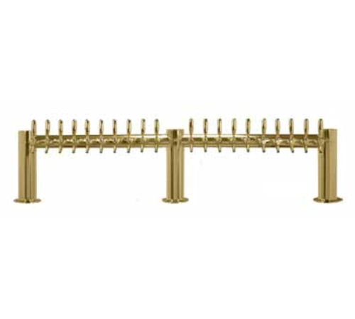 Micro Matic METRO-M-20PVDKR Countertop Glycol Cooled with 20 Faucets Metropolis "M" Draft Beer Tower
