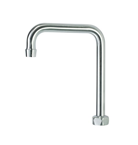Krowne DX-431 6" Double Joint Bend Swing Spout Solid Chrome Plated Ultra-Polish Satin Finish Diamond Series