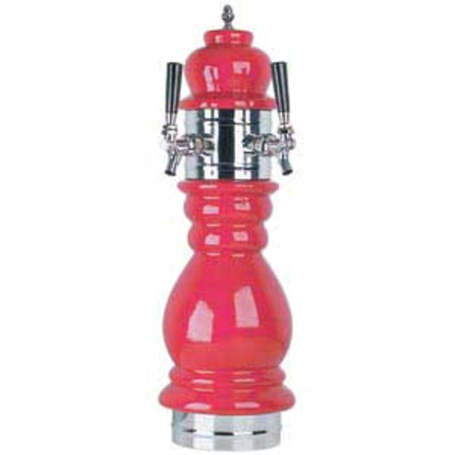 Micro Matic CT100-2 Ceramic 2 Faucet Black Forest Draft Beer Tower