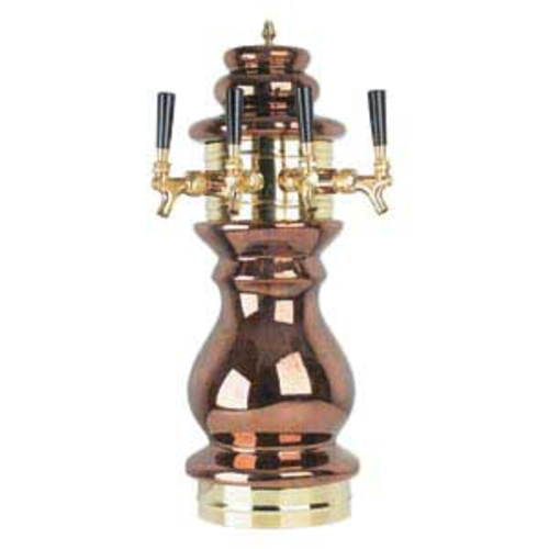 Micro Matic CT400-4 Ceramic 4 Brass-Body Faucets Braumeister Draft Beer Tower