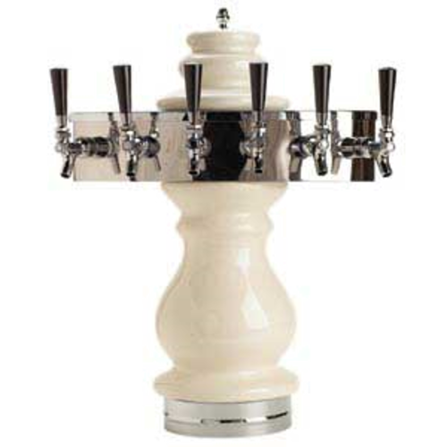 Micro Matic CT400E-6 Ceramic 6 Brass-Body Faucets Braumeister Draft Beer Tower