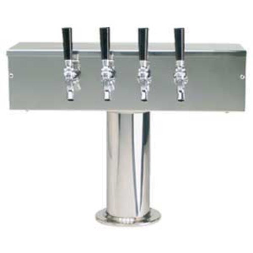 Micro Matic DS-354-PSS Countertop Air Cooled with 4 Faucets T Style Draft Beer Tower