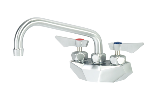 Krowne DX-408 8" Swing Spout Ultra-Polish Satin Finish Splash Mount Diamond Series Faucet
