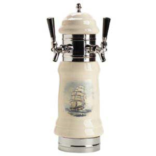Micro Matic CT200-2 Ceramic 2 Brass-Body Faucets Rembrandt Draft Beer Tower