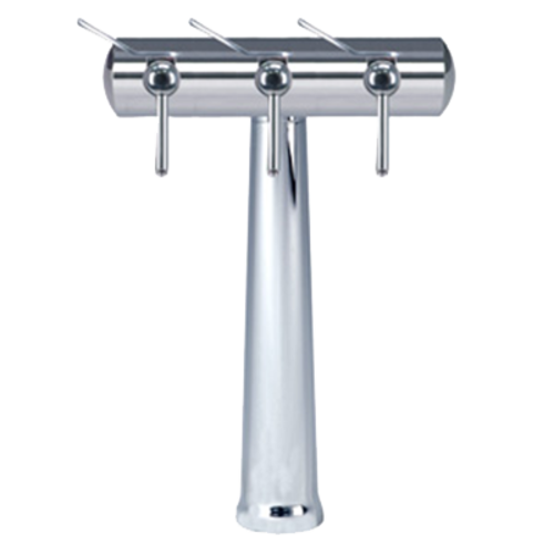 Micro Matic HAVANA3-C-W Chrome Finish 3 Tap Air-Cooled Havana Wine Font