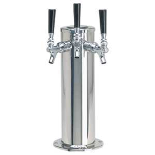 Micro Matic DS-143-PSSKR Countertop Glycol Cooled with 3 Faucets Column Draft Beer Tower