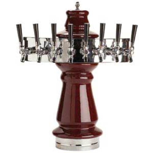 Micro Matic CT500E-8 Ceramic 8 Brass-Body Faucets Vienna Draft Beer Tower