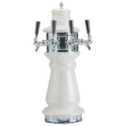 Micro Matic CT500-4 Ceramic 4 Brass-Body Faucets Vienna Draft Beer Tower