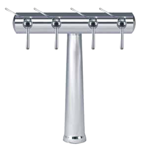 Micro Matic HAVANA4-C-W Chrome Finish 4 Tap Air-Cooled Havana Wine Font