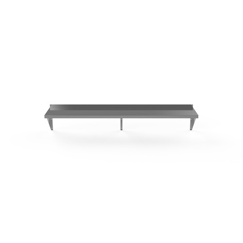 Atosa SWS1272/304 72" W Stainless Steel 18 Gauge 3 Brackets Wall Shelves
