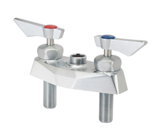 Krowne DX-3XX 4" Centers Ultra-Polish Satin Finish Deck Mount Diamond Series Faucet Body Only