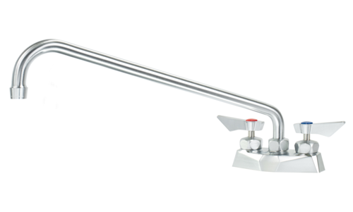 Krowne DX-316 16" Swing Spout Ultra-Polish Satin Finish Deck Mount Diamond Series Faucet