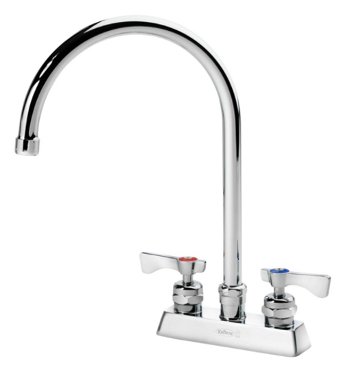 Krowne 15-302L-W-E4 Gooseneck 1.5 GPM Deck Mount Faucet