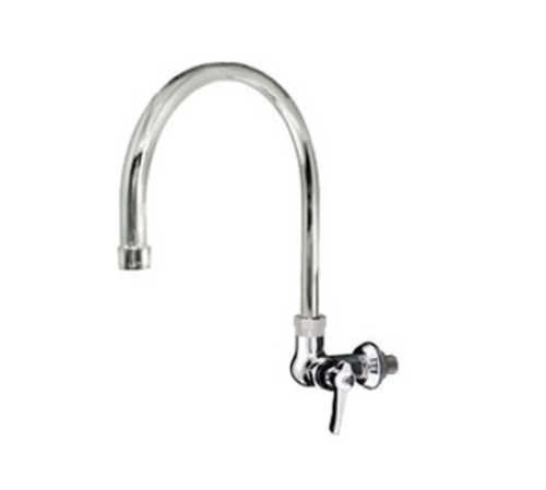 Component Hardware KL70-9002-RE1 6" Stainless Steel Gooseneck Spout Compression Wall Mount Encore Faucet