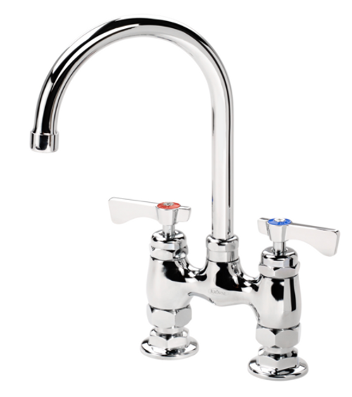 Krowne 15-401L-W-E4 Gooseneck 1.5 GPM Deck Mount Faucet