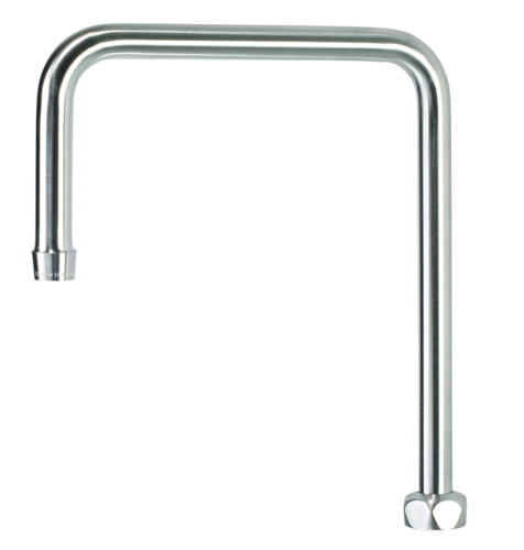 Krowne DX-432 8.5" Double Joint Bend Swing Spout Solid Chrome Plated Ultra-Polish Satin Finish Diamond Series