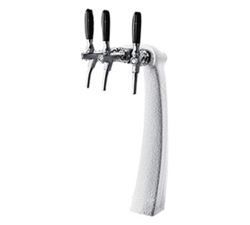 Micro Matic FALCO3-C-F Countertop Glycol Cooled with 3 Faucets Ice Frosted Falco Draft Beer Tower