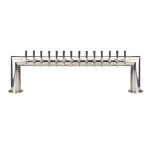 Micro Matic PT4A-14PSSKR Stainless Steel 2 Columns 14 Taps Pass-Thru Draft Beer Tower