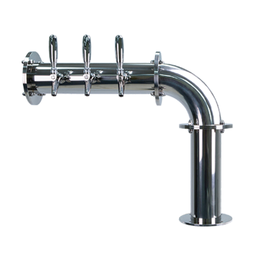 Micro Matic TT-L-3KR-11 Stainless Steel 1 Column 3 Taps Titan "L" Draft Tower