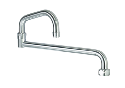 Krowne DX-426 18" Double Swing Spout Solid Chrome Plated Ultra-Polish Satin Finish Diamond Series
