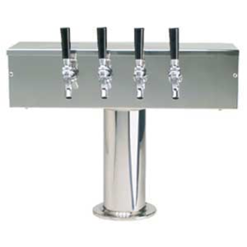 Micro Matic DS-354-PSSKR Countertop Glycol Cooled with 4 Faucets T Style Draft Beer Tower