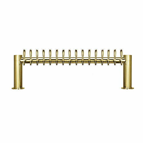 Micro Matic METRO-H-16PVDKR Countertop Glycol Cooled with 16 Faucets Metropolis "H" Draft Beer Tower
