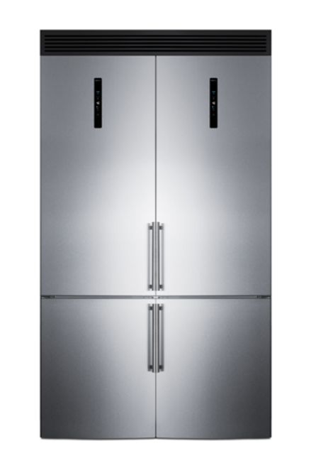 Summit FFBF181ES2KIT48 23.4 Cu.Ft. Stainless Steel Refrigerator-Freezer - 115 Volts