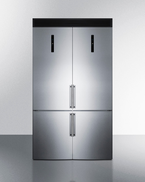 Summit FFBF181ES2KIT48 23.4 Cu.Ft. Stainless Steel Refrigerator-Freezer - 115 Volts