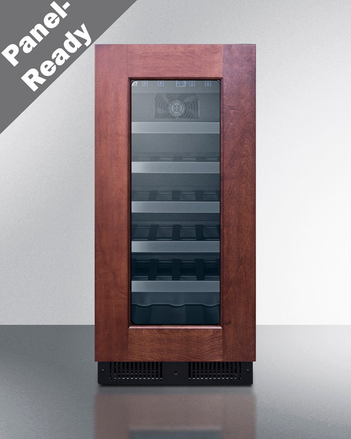 Summit ALWC15PNR 2.2 Cu. Ft. Black Freestanding Undercounter Single Zone Wine Cellar - 115 Volts