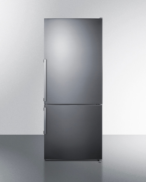 Summit FFBF284SSIM 14 Cu.Ft. Full Size Bottom Freezer Refrigerator - 115 Volts