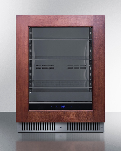 Summit SDHG2443PNR 3.5 Cu. Ft. Black Freestanding Undercounter Beverage Center - 115 Volts