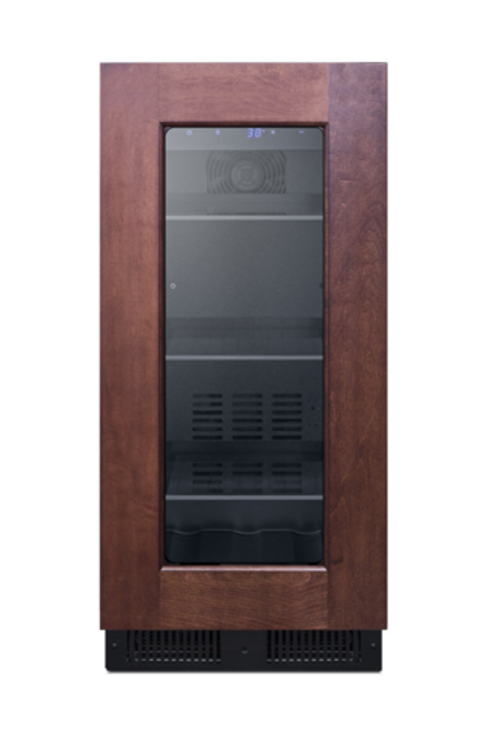 Summit ALBV15PNR 2.3 Cu. Ft. Black Freestanding Undercounter Commercial Beverage Center - 115 Volts