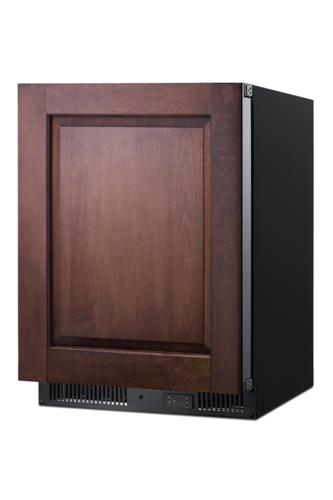 Summit ALFZ53IF 3.7 Cu. Ft. Black Exterior Custom Front Reach-In Undercounter All-Freezer - 115 Volts